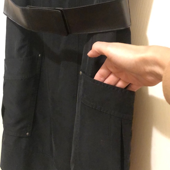 Calvin Klein Black Belted Dress with Rivets - Picture 4 of 5